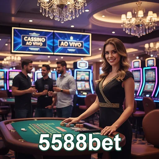 Ilustração de Experimente a Diversão com 5588bet: Slots e Jogos de Mesa