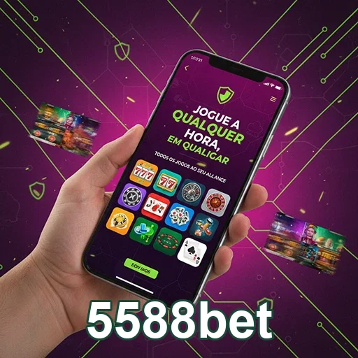 Usuário acessando cassino online 5588bet de forma fácil